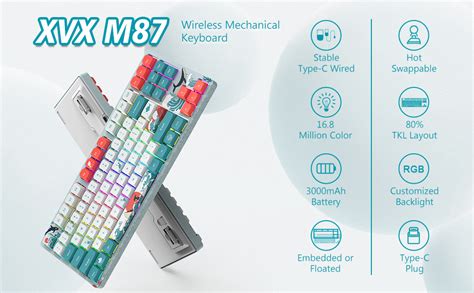 Amazon Womier M Hot Swappable Tkl Mechanical Keyboard Wireless Gaming Keyboard Keys