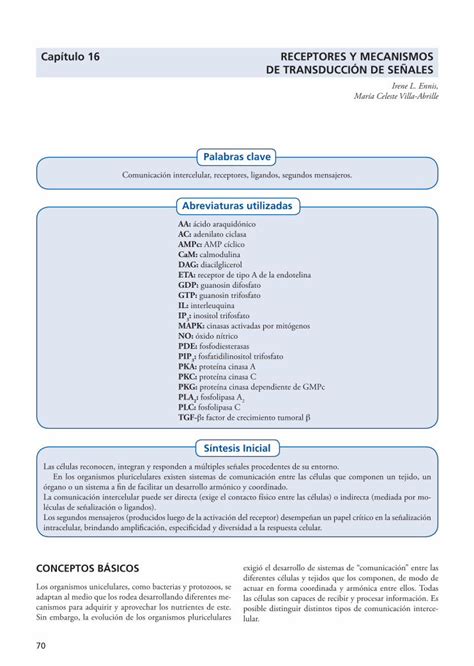 Pdf Cap Tulo Receptores Y Mecanismos De Cap Tulo Receptores