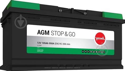 ᐉ Аккумулятор автомобильный Vesna NEW Vesna AGM 105Ah 950A 12V ...