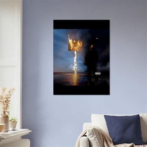 J Cole Off Season Album Cover Art Canvas Wall Art Etsy