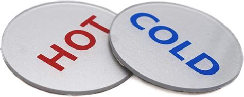 Amazon Nantun Acrylic Hot Cold Water Labels Cm Pack Electronics