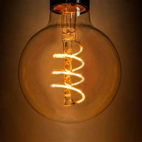 G80 Spiral Filament 3 Watt Globe Led Filament Bulb