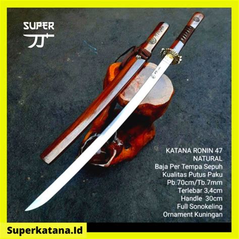 Jual Katana Samurai Jepang Baja Per Asli Ronin Natural Super Tajam