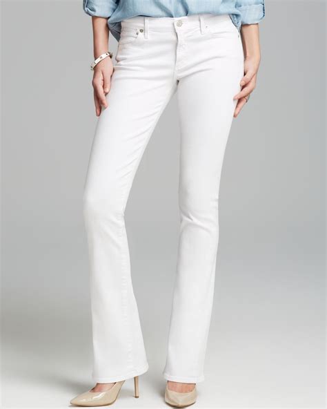 White Bootleg Jeans Bbg Clothing