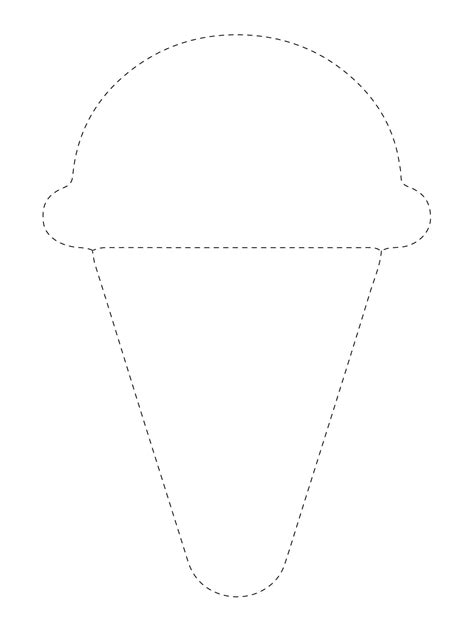 Delicious Ice Cream Tracing Coloring Page Download Print Or Color