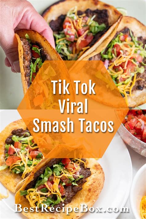Skillet Smash Tacos Recipe Viral Tik Tok Food Trend Delish