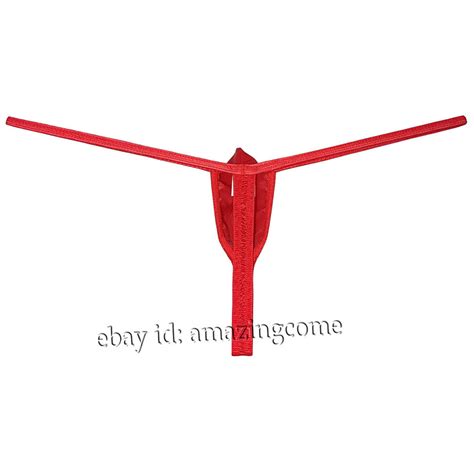 Men Push Out G String Underwear Enhance Pouch Bikini Thong Shiny T Back Lingerie EBay