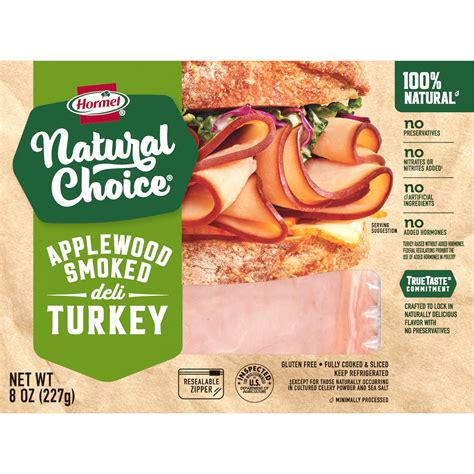 HORMEL NATURAL CHOICE Deli Meat, Gluten Free, Applewood Smoked Turkey