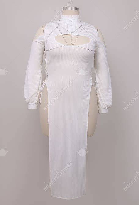 Fern Derivative Lingerie Set Plus Size Sexy Dress Thong With Socks Chest Chain Cosplay Top