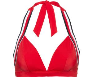 Tommy Hilfiger Signature Ribbed Triangle Bikini Top Primary Red