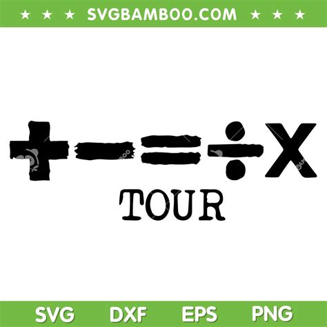 Ed Sheeran Mathematics Tour Svg Png