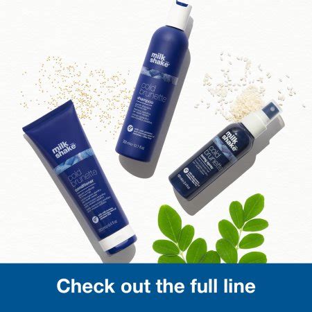 Milk Shake Cold Brunette Shampoo Shampoo For Neutralising Brassy Tones For Brown Hair Shades