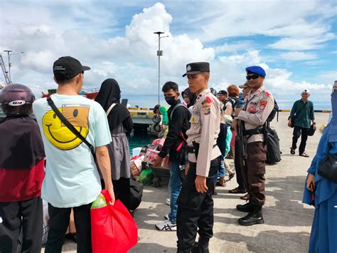 Pemantauan Arus Mudik Jelang Hari Raya Idul Fitri 1445 H Di Pelabuhan