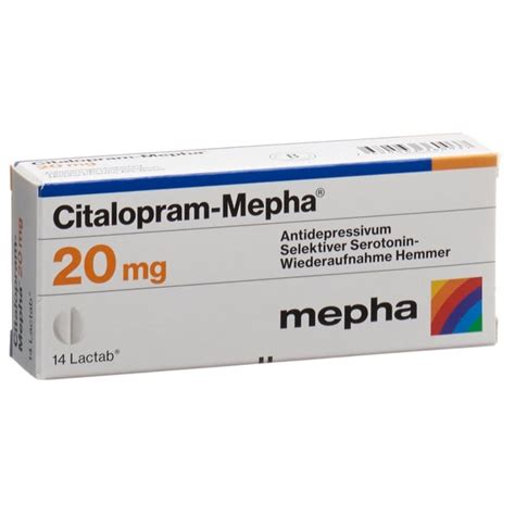 CITALOPRAM Mepha Filmtabl 20 Mg Blist 14 Stk Online Bestellen