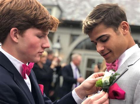 Gay High School Football Player Swimmer Boyfriend Go To Prom As Couple Outsports