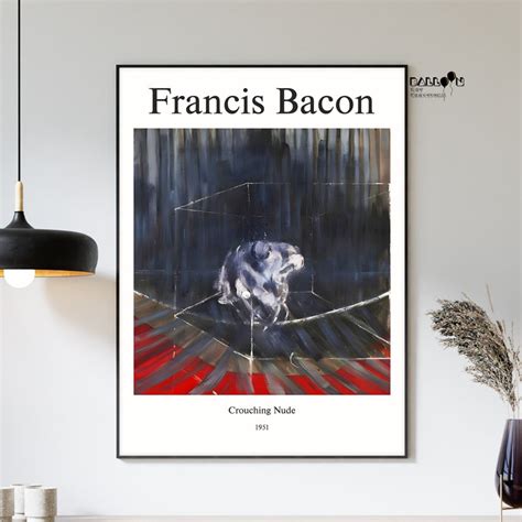 Francis Bacon Crouching Nude Francis Bacon Poster Modern Wall Decor Museum Art Famous