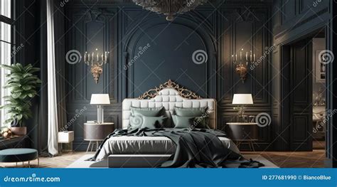 Baroque Style Bedroom Interior In Luxury Hotel Stock Photo Image Of