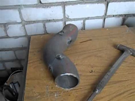 Обводное колено из стальных отводов - YouTube