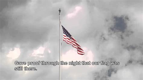 National Anthem With American Flag Youtube