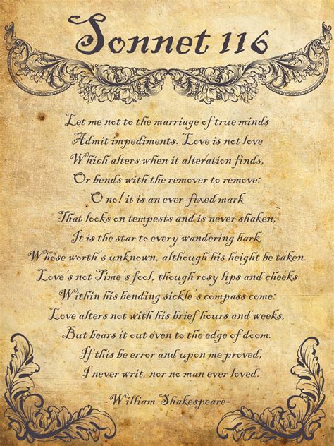 D William Shakespeare Soneto 116