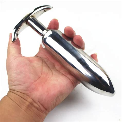 6 Sizes Anal Dildo Stainless Steel Butt Plug Anchor Shape Anus Dilator Anal Ball Hook Metal