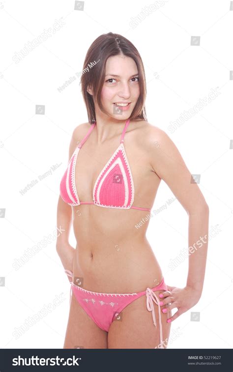 Sexy Woman Bikini On White Background Stock Photo Shutterstock