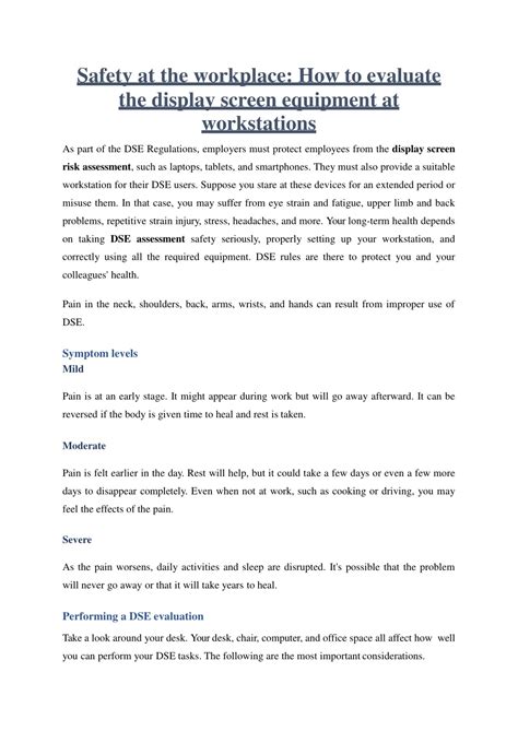 PPT - Display Screen Assessment PowerPoint Presentation, free download ...