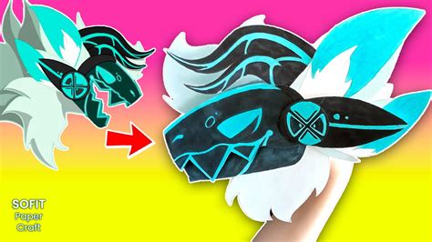 How To Make A Paper Protogen Dragon Diy Sofit Papercraft Youtube