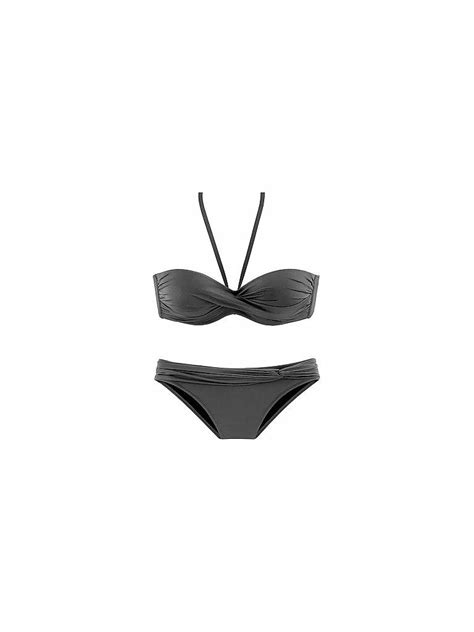 Lascana Damen Bikini Grau
