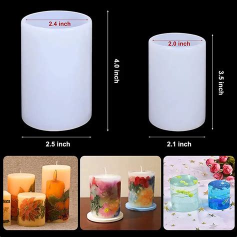 Cylinder Candle Molds Silicone Mold Candle Making Pillar Temu