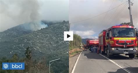 Onemi Evacua Sector Llano Caleu Por Incendio Forestal En Tiltil