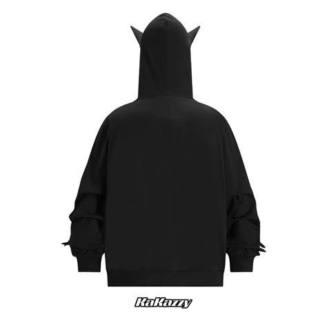 Kakazzy Full Zip Hoodie Black（Eyes Can See） – kakazzy