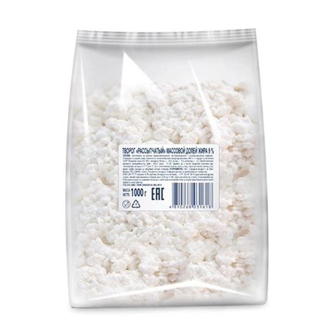 Творог рассыпчатый, пакет, 9 %, 1 кг, Савушкин, РБ – ImEx Trade ImEx Trade