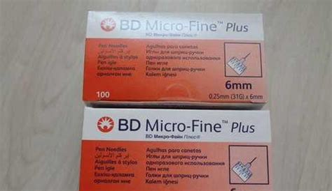 Иглы для шприц-ручки bd micro fine plus 31g 0,25х6 | Festima.Ru ...