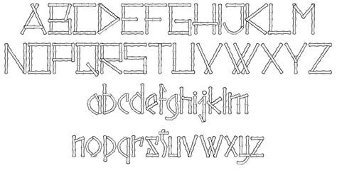 Reed Sticks Font By Dcoxy Greg Medina Fontriver