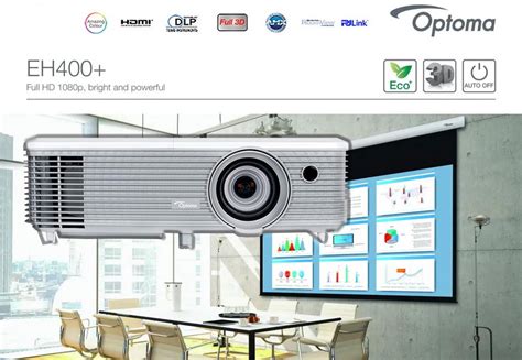 Обзор яркого презентационного проектора Optoma Eh400 с разрешением 1080p