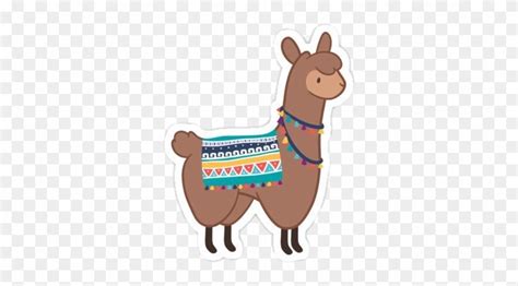 Download Llama Peru Sticker Tumblr Brown Clipart 4455637