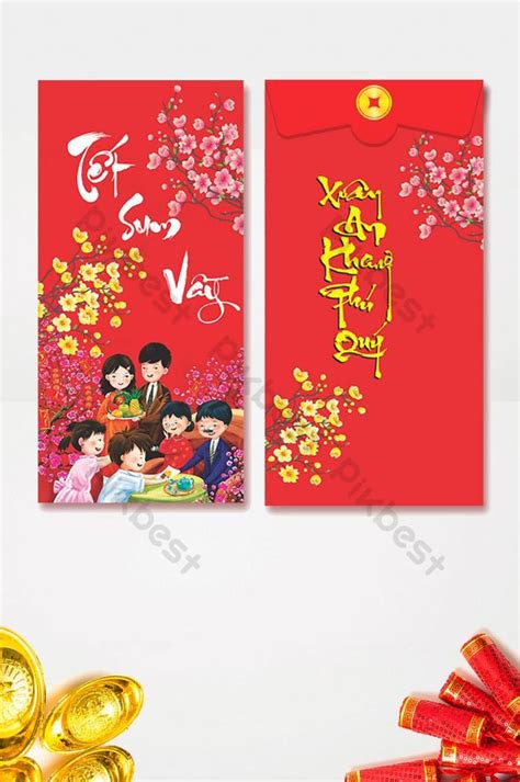 The Design Of Red Envelopes And Red Is Very Beautiful | CDR Free ...