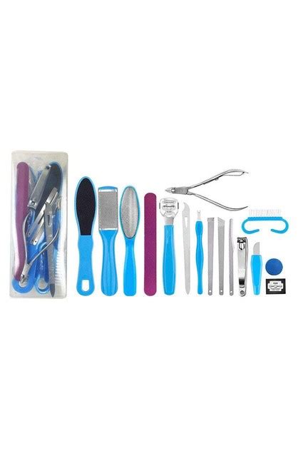 Nail Tools Cuticle Care 16Pcs Manicure Pedicure Grooming Kit Nail Care ...