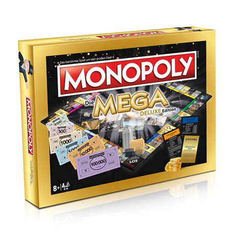 Winning Moves Monopoly - Mega Deluxe Edition Luxus Brettspiel Spiel ...