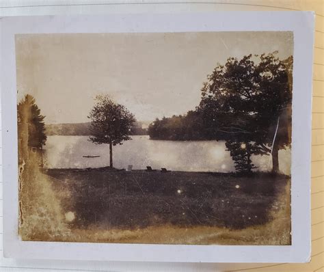 Naked Girl On A Raft Found Photo 60s With A Story BW Polaroid 4x3