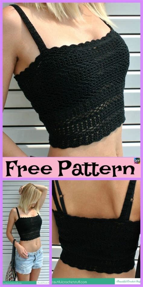 15 Most Beautiful Crochet Crop Top Free Patterns Diy 4 Ever