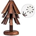 Amazon Black Walnut Wooden Trivets For Hot Dishes Christmas Tree Shape Trivet Set