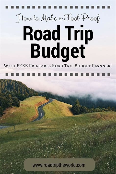 Free Road Trip Budget Planner | Travel budget planner, Road trip ...