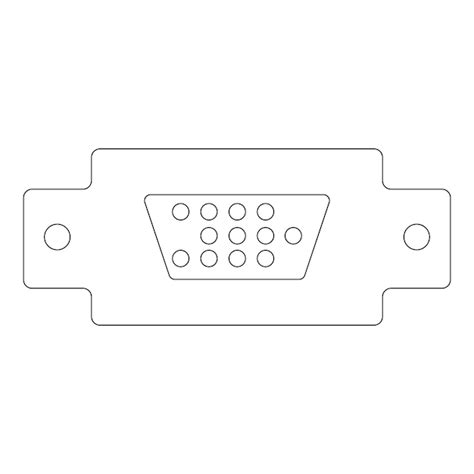Premium Vector Vga Cable Icon