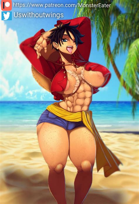 Female Monkey D Luffy Sfw By Uswithoutwings Hentai Foundry