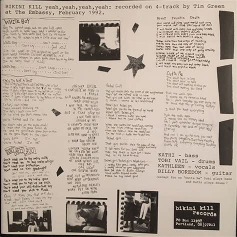 Bikini Kill Yeah Yeah Yeah Yeah Used Vinyl High Fidelity Vinyl Records And Hi Fi Equipment