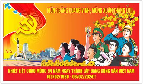 NHIỆT LIỆT CHÀO MỪNG 94 NĂM NGÀY THÀNH LẬP ĐẢNG CỘNG SẢN VIỆT NAM 03