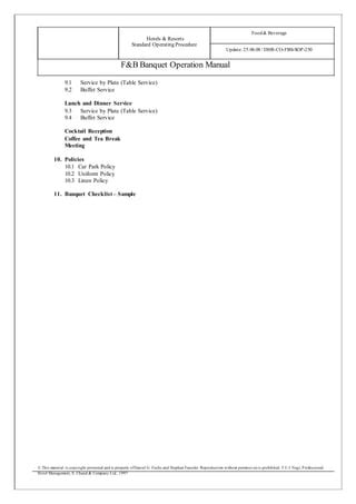 145554520 banquet-operation-manual | DOC