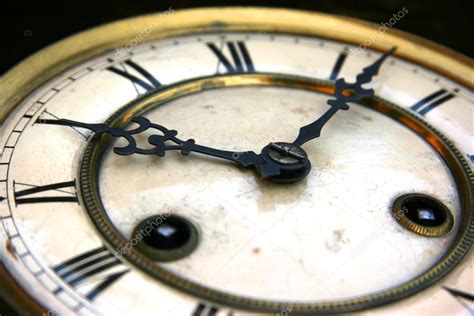 Antique Clock Face Detail Stock Photo Msavoia